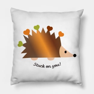 Stuck On You Hedgehog Pillow