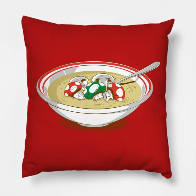 Super Soup Pillow by mainial