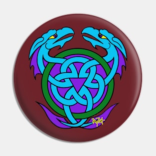 Double Dragons Brothers in Arms Pin