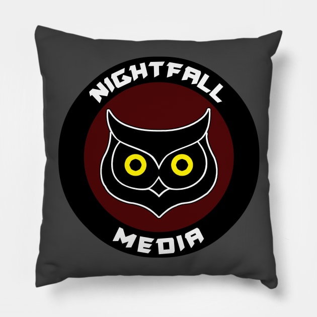 Nightfall Media Logo Tee Pillow by Rayzor33