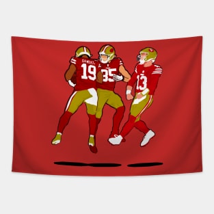 George kittle x Deebo Samuel x Brock Purdy - 49ers Tapestry