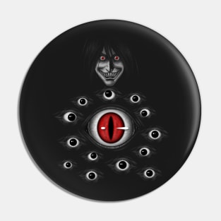 Freaky eyes Pin