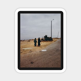 Two Muslim Woman Walking in Street Magnet