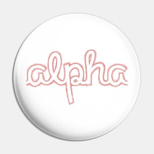 Alpha Cursive Letter Pin