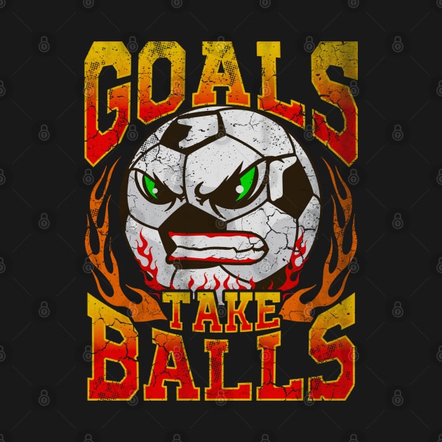 Goals Take Balls Soccer Player Team Coach Tournament by E