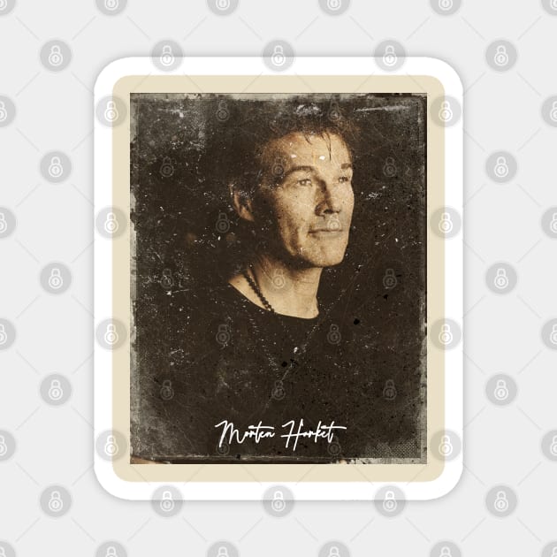 Vintage Morten Harket 80s Fan Art Magnet by Ihkwan Art