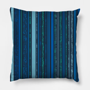 Ocean Dotted Stripes Pillow