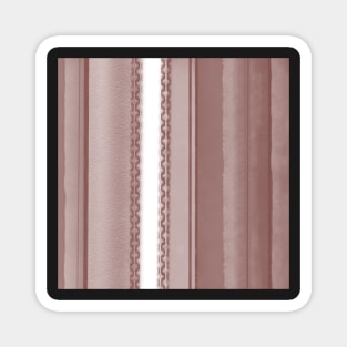 Brown stripes Magnet