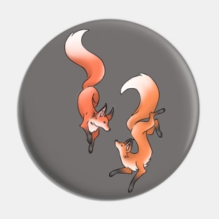 PLayful Foxes Pin