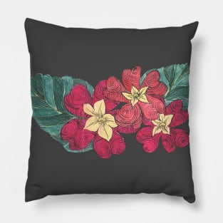 Red primrose Pillow