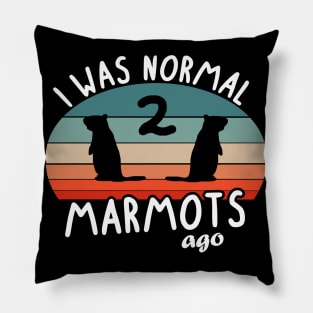 Normal 2 Marmots ago marmot sleep dreaming Pillow
