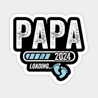 Papa 2024 loading for pregnancy announcement Magnet