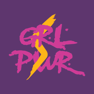 Grl Pwr in Magenta T-Shirt