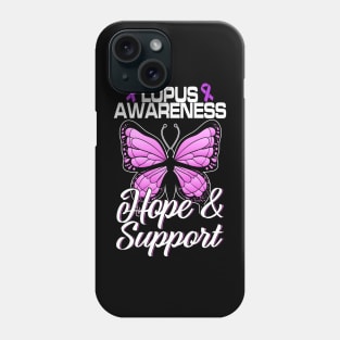 Lupus Awarenes Butterfly Ribbon World Lupus Day Phone Case