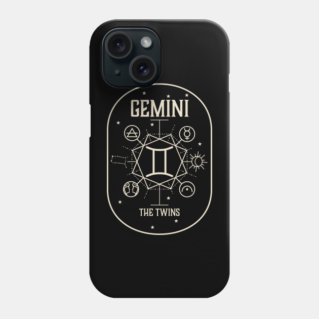Gemini Phone Case by Nazonian