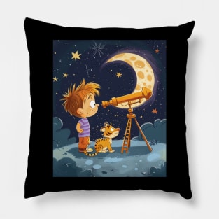 Navigating Childhood with Calvin and Hobbes Pillow