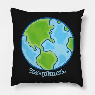 One Planet Earth Pillow