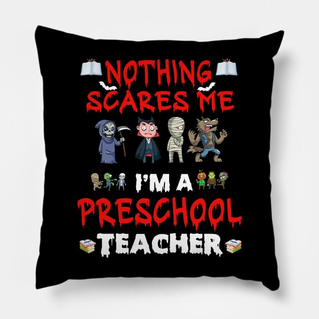 Halloween Preschool Teacher Pillow by maexjackson