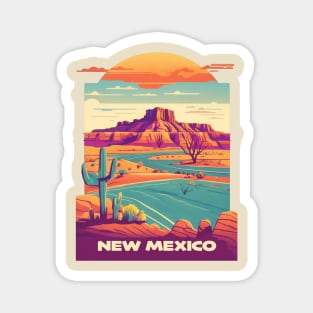 New Mexico Vintage Design Magnet