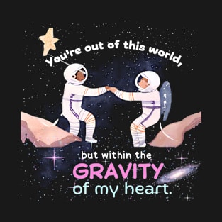 Cosmic Bond  - Space Lovers T-Shirt