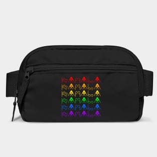 KAMALA cute cat font in rainbow colors Bag