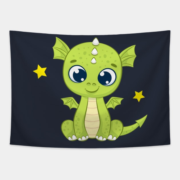 blue eyes dragon Tapestry by Pop on Elegance