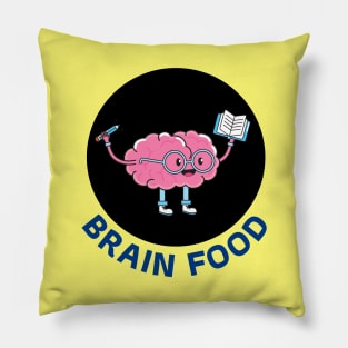 Brain Food | Brain Pun Pillow