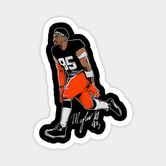 Myles Garrett Superstar Pose Magnet by binchudala