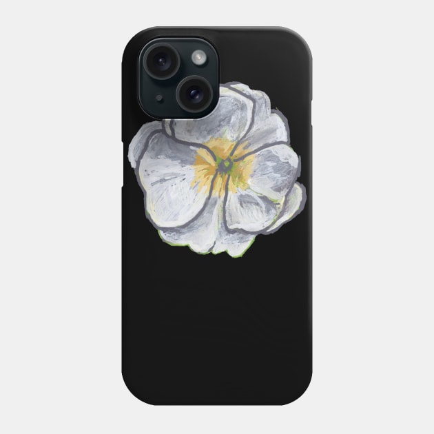 White Primrose Phone Case by KColeman