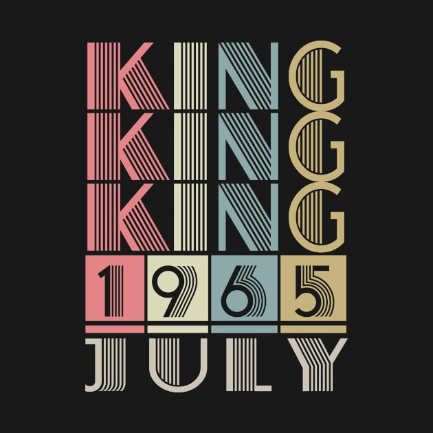 1965 - King July Retro Vintage Birthday by ReneeCummings