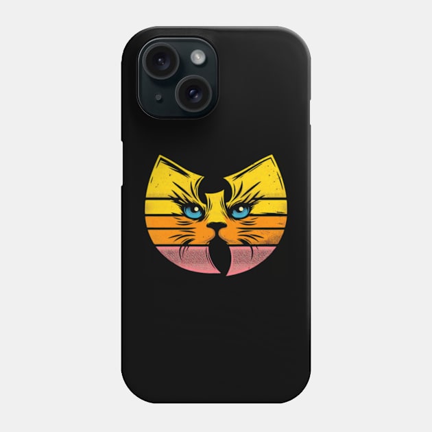 Wutang Logo Cat face effect Phone Case by thestaroflove