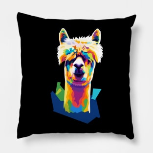 Alpaca Wpap Pop Art Pillow