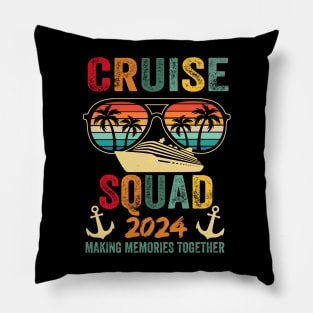 Cruise Squad 2024 Family Vacation Matching Group Summer Pillow