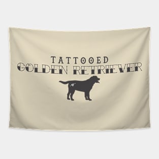 Tattooed Golden Retreiver Tapestry