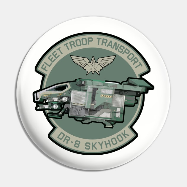 Starship Troopers Fleet Transport Patch Pin by PopCultureShirts