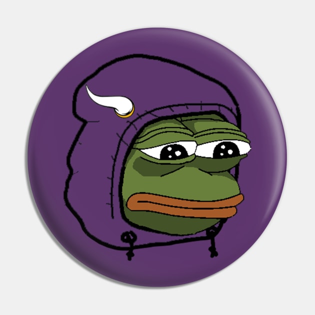 Minnesota Vikings Ultra Rare Pepe (For Purple Shirts) Pin by gt14199