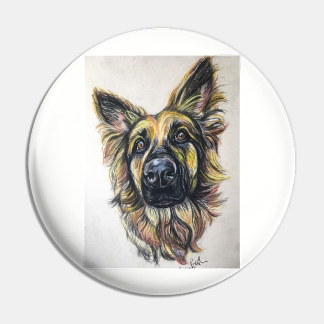 German Shepherd Pin by Merlinsmates