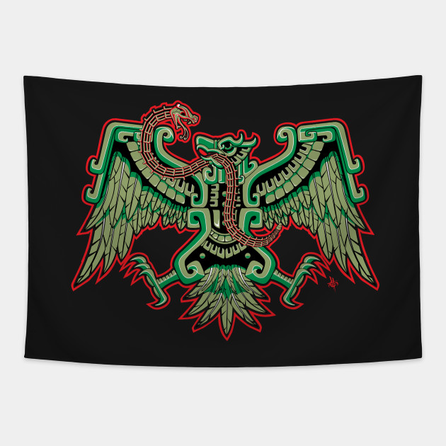 Aguila Azteca - Aztec - Tapestry | TeePublic