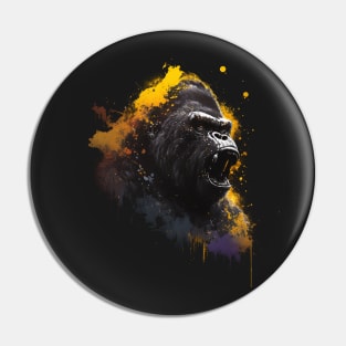 Gorilla Roar Pin