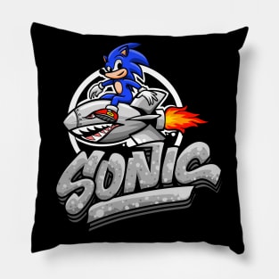 sonic fly Pillow