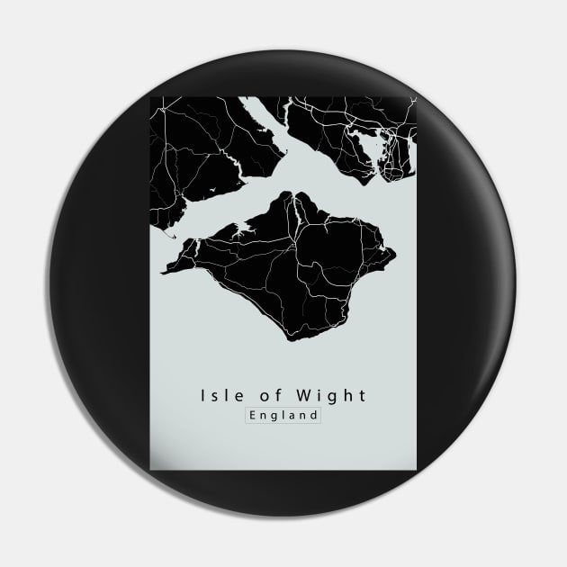 Isle of Wight England Island Map dark Pin by Robin-Niemczyk