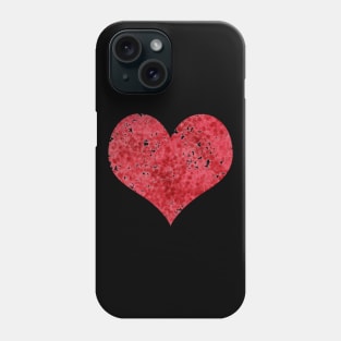 Big Red Heart Watercolor Phone Case