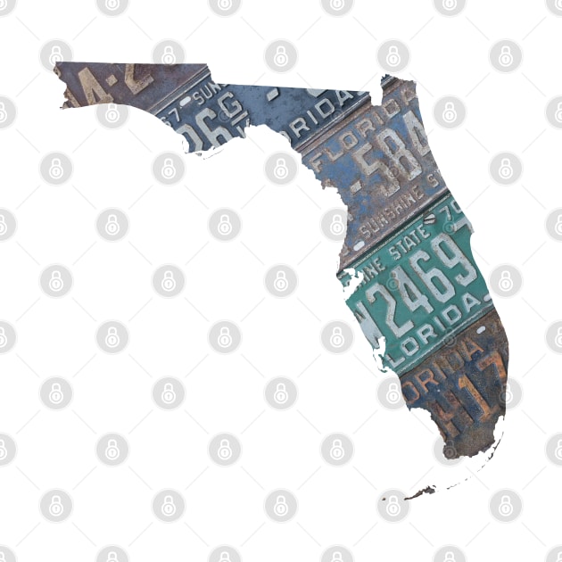 Vintage Florida License Plates by juniperandspruce