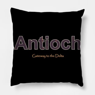 Antioch Grunge Text Pillow