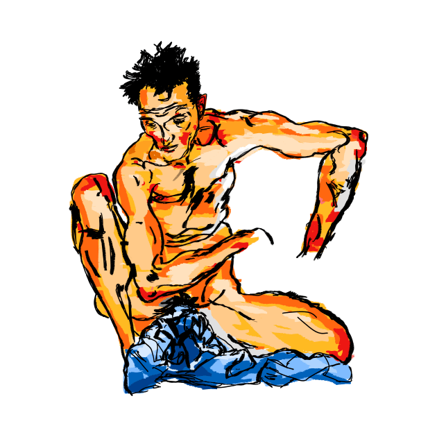 Egon Schiele by Antho