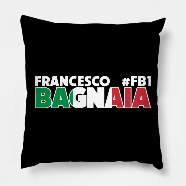 Francesco Bagnaia '23 Pillow by SteamboatJoe