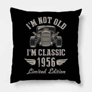 I'm Classic Car 66th Birthday Gift 66 Years Old Born In 1956 Pillow