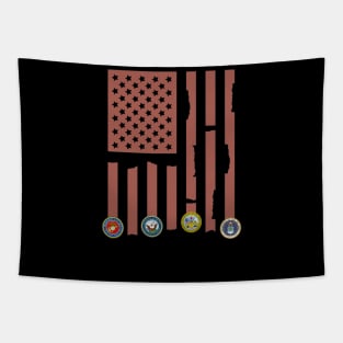 4 Branches of the military Tapestry