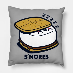 S'nores Cute Funny Kawaii Smores Snoring Sleeping Pillow