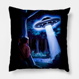 UFO Forest Pillow